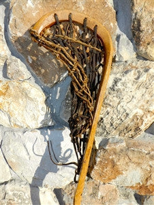 Vintage Indian Hand Crafted Wooden Lacrosse Stick 48 Inches Long