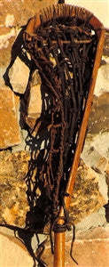 Vintage Indian Handcrafted Wooden Lacrosse Stick 41 Inches Long