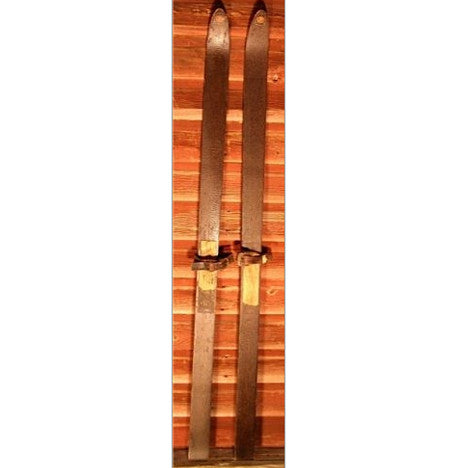 Antique Vintage Montgomery Ward 1920 Youth Skis