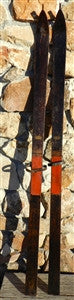 Antique Vintage CA Lund Record Skis 1930