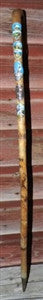 Antique Walking Stick 32 Inches Long 5 Badges